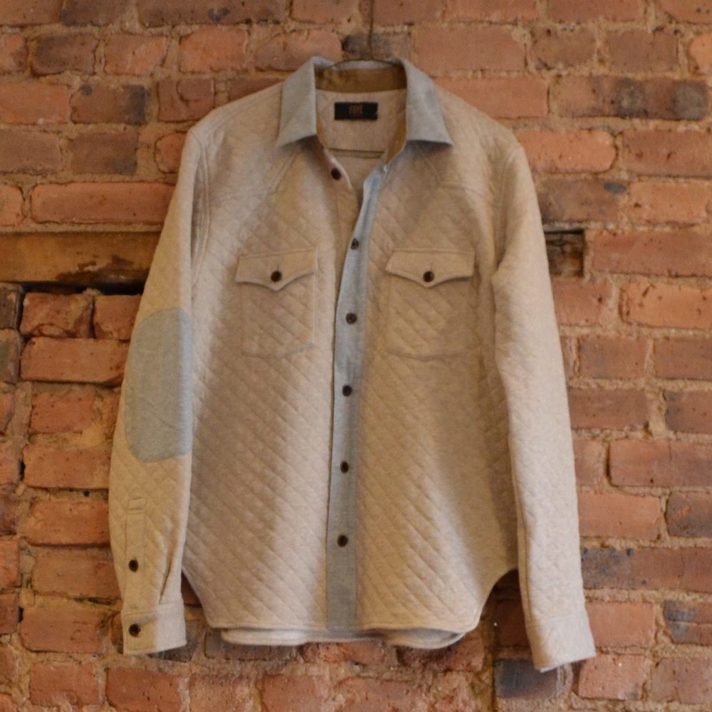New Frye Quilted Button Down
